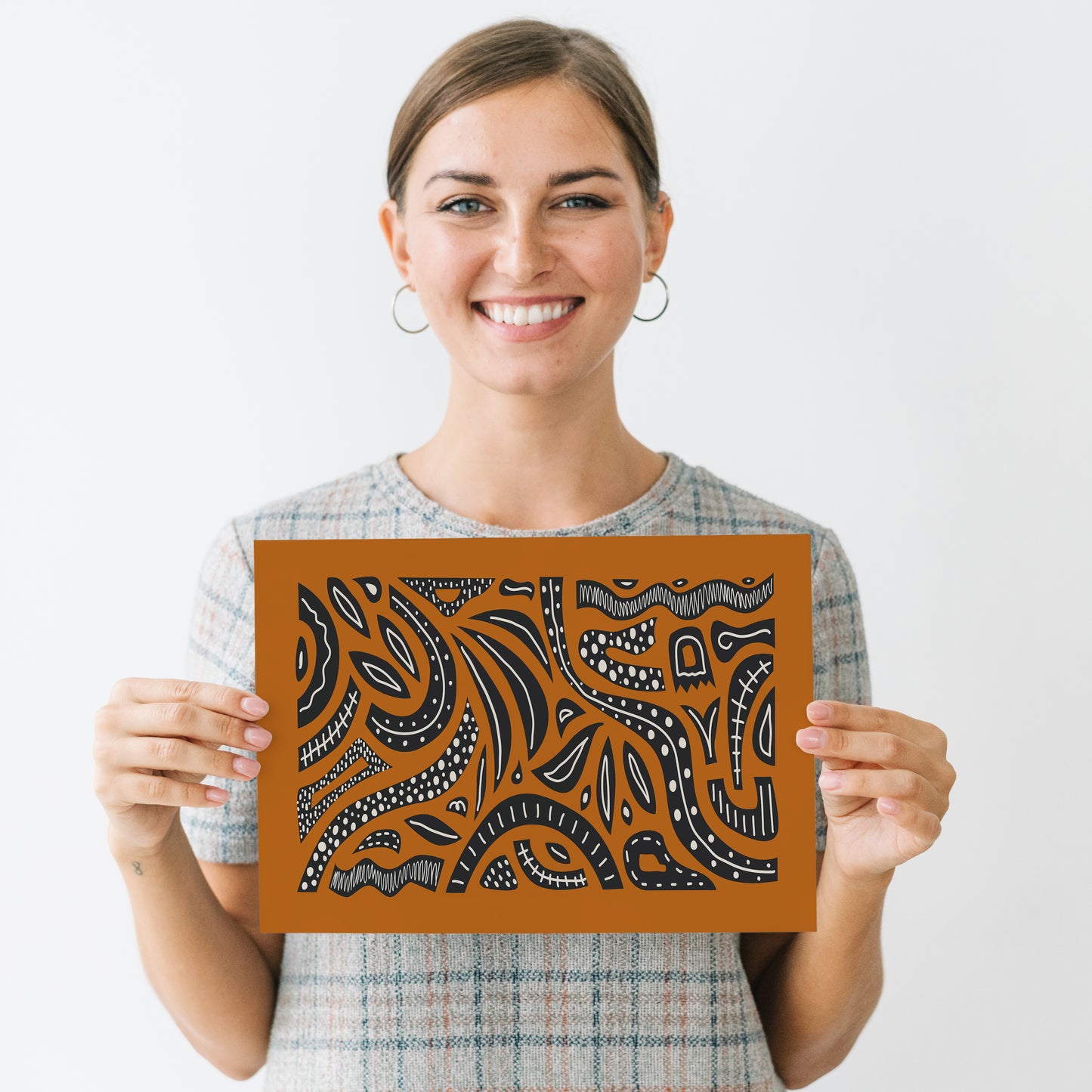 African Pattern Inspired Poster