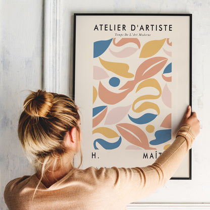 Pastel Atelier d'Artiste French Poster