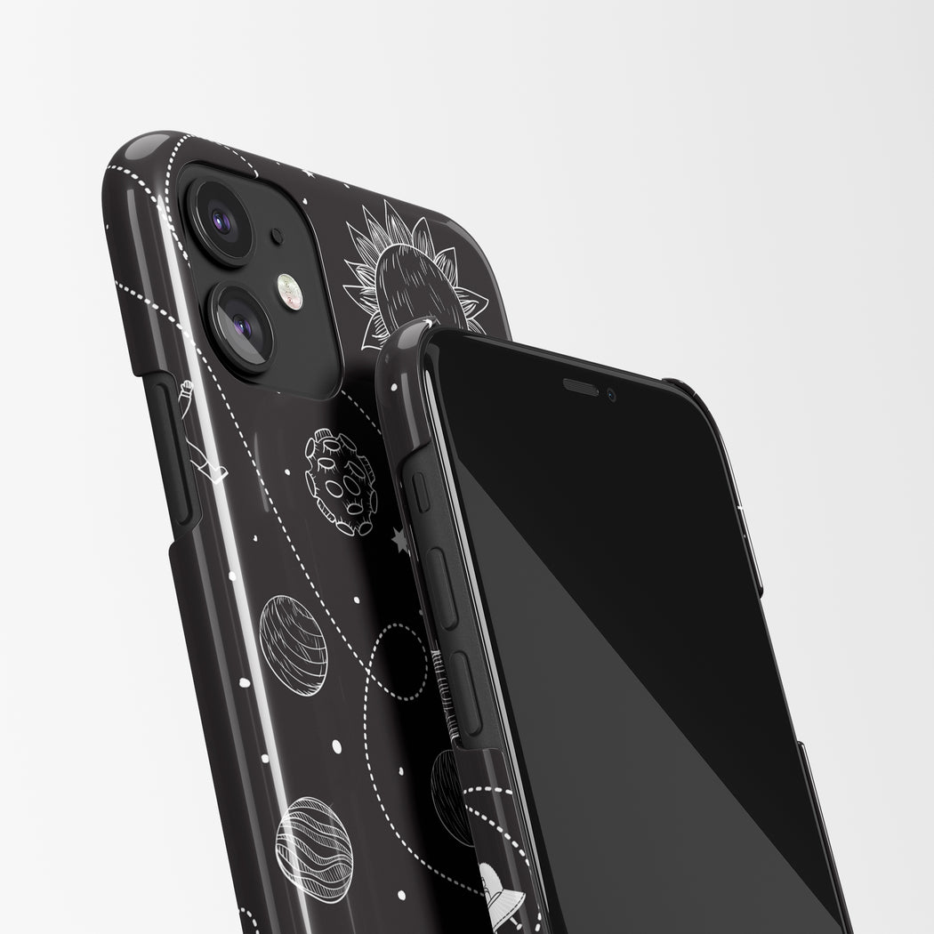 iPhone Case with Space Drawing