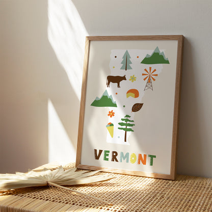 Vermont, Travel Poster