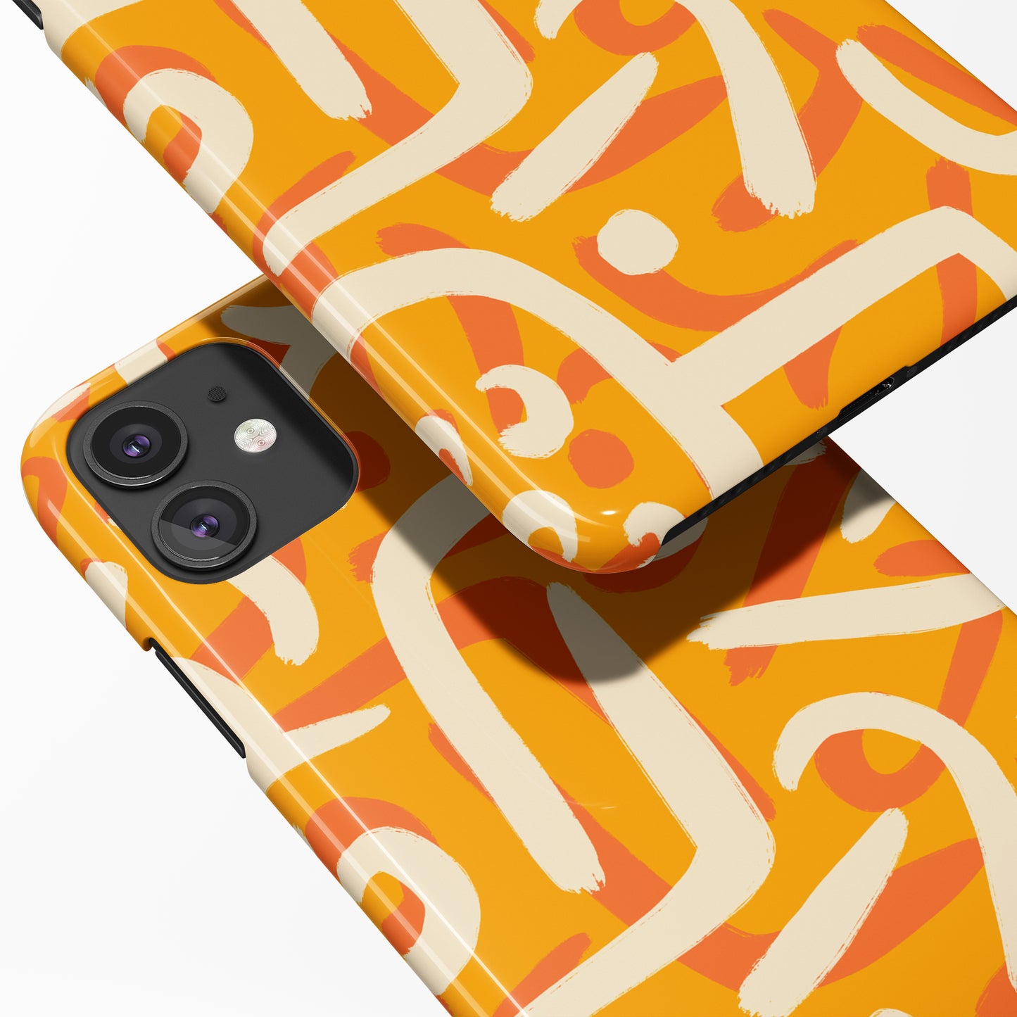 Yellow Abstract iPhone Case