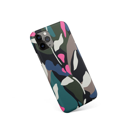 iPhone Case with Abstract Floral Pattern