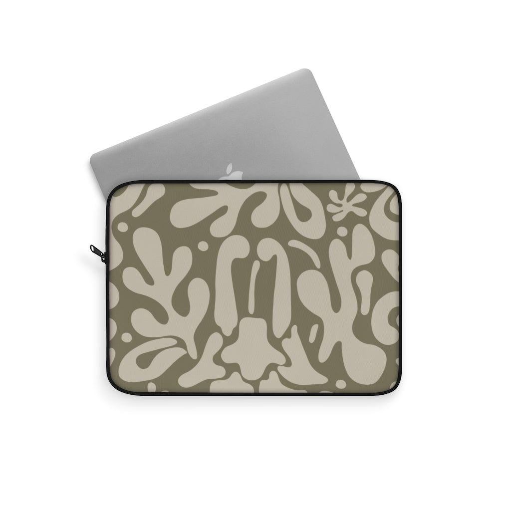 ABSTRACT FLORAL V11 LAPTOP SLEEVE