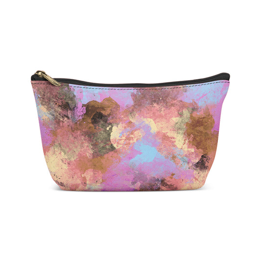 Hand Painted Colorful Makeup Bag