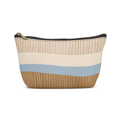 Neutral Abstract Pattern Makeup Bag