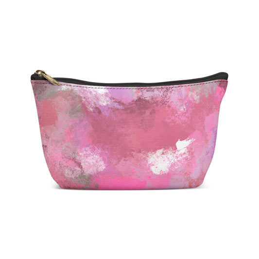 Painted Pink Artwork Makeup Bag