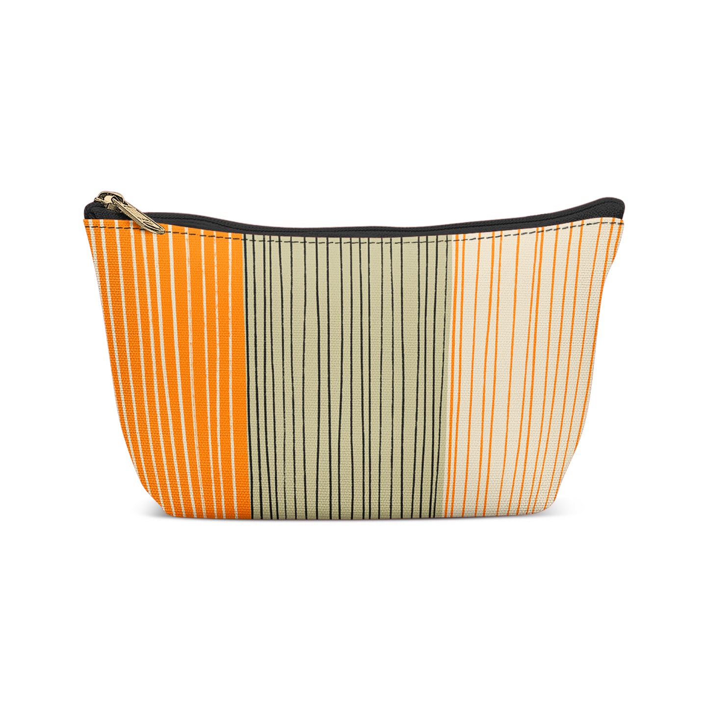 Classic Modern Striped Pattern Makeup Bag