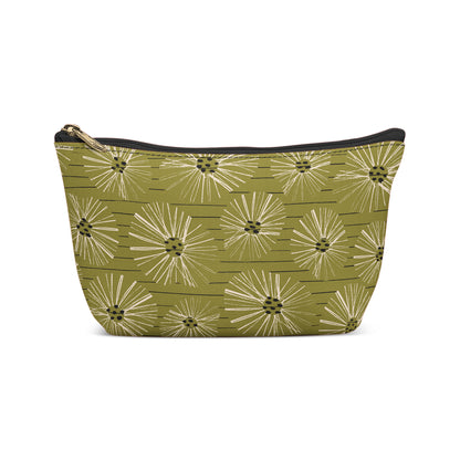 Green Abstract Nature Makeup Bag