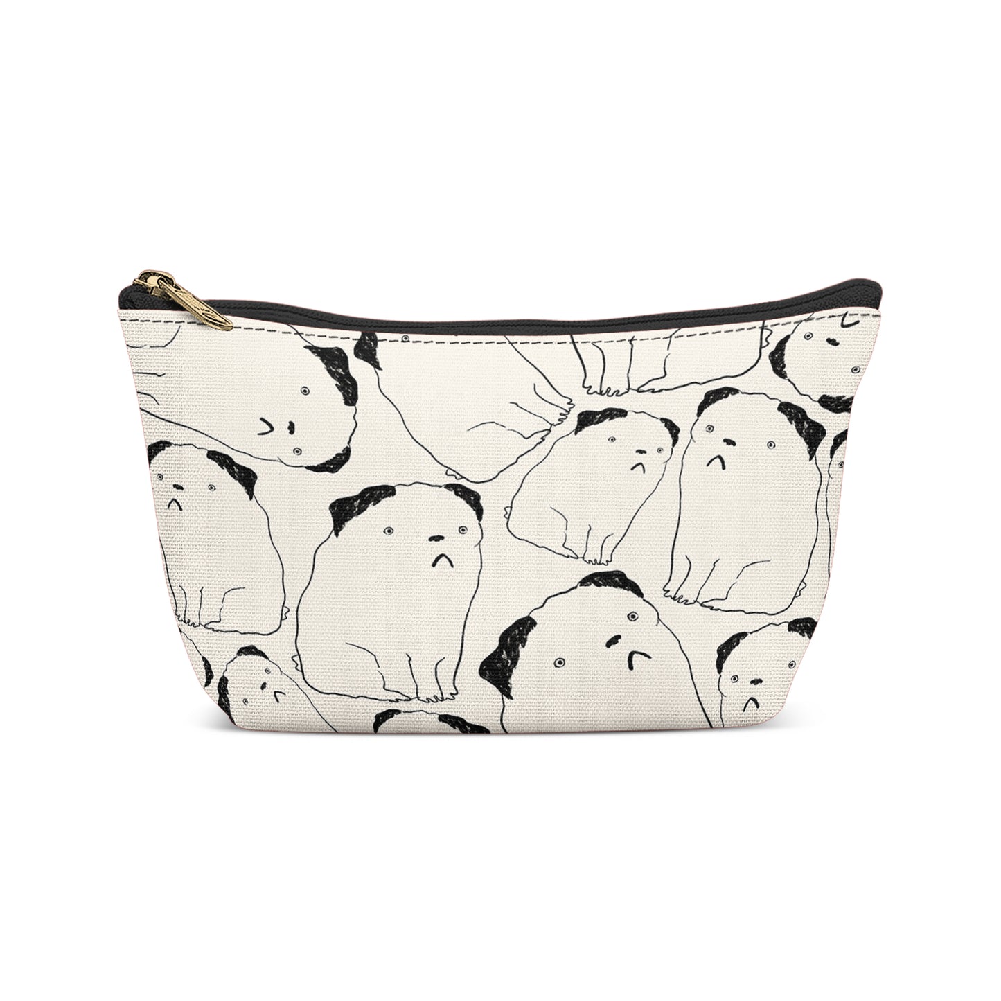 Funny Pug Dog Pattern Makeup Bag