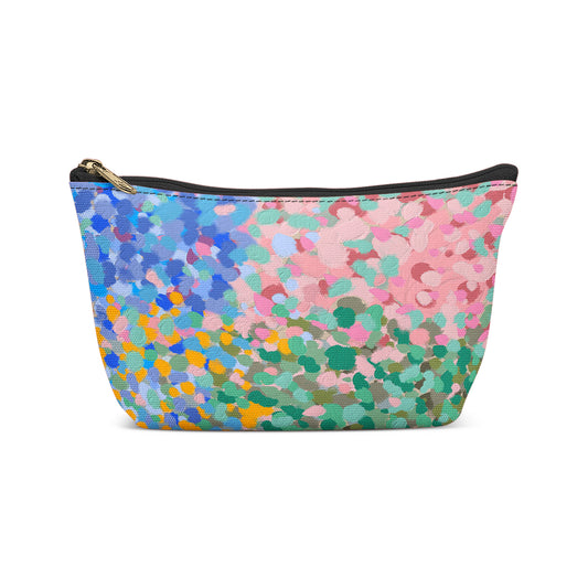 Monet Inspired Painted Colorful Makeup Bag