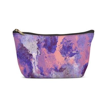 Painted Purple Artistic Makeup Bag