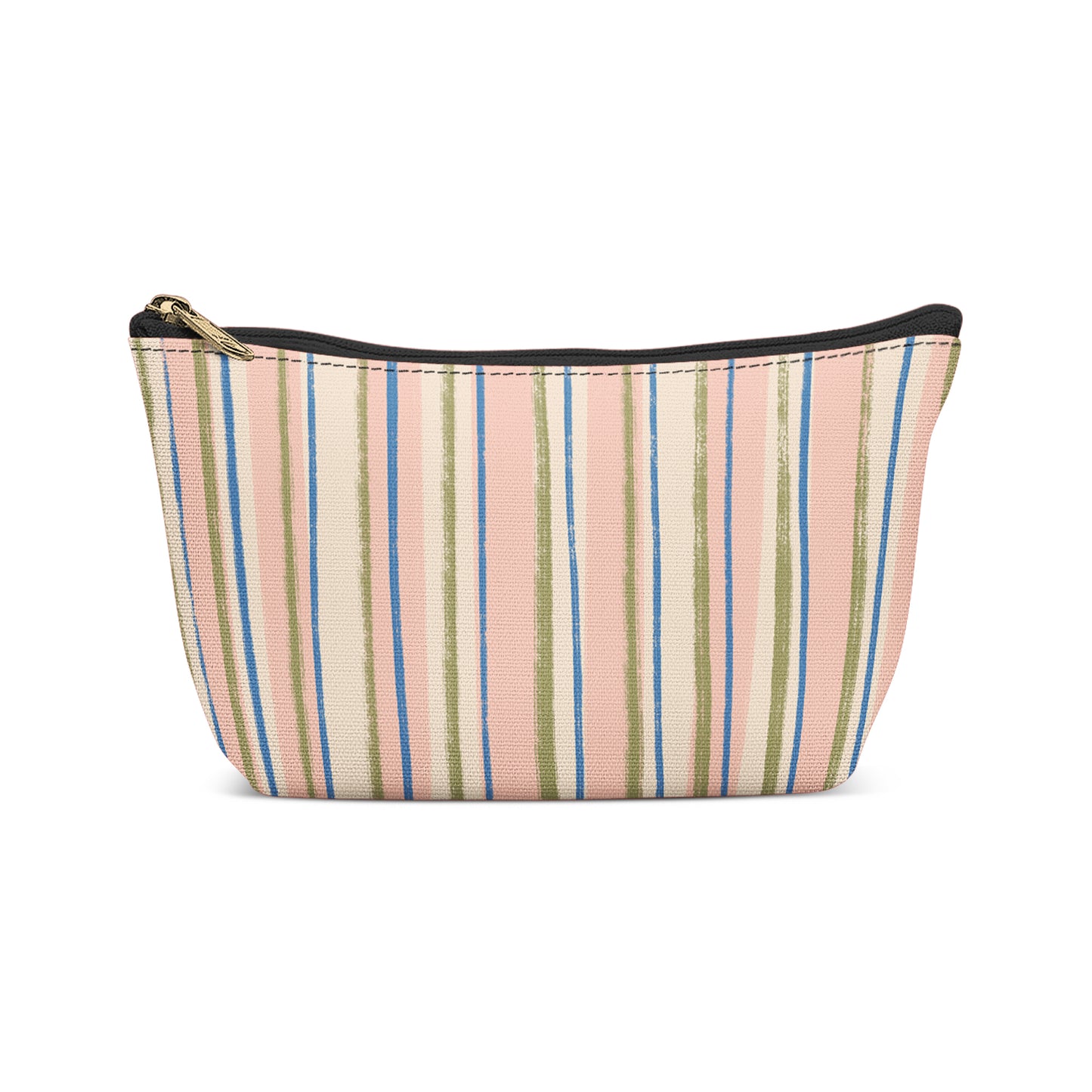 Retro Colorful Striped Makeup Bag