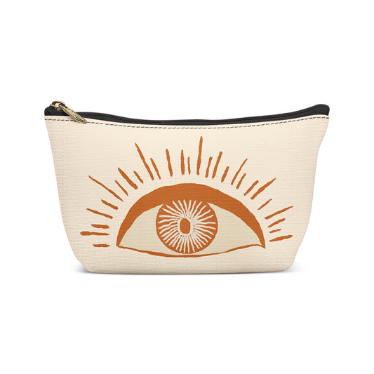 Retro Hippie Eye 70s Makeup Bag