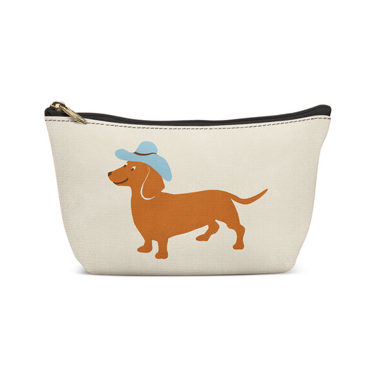 Cute Dachshund Dog Makeup Bag
