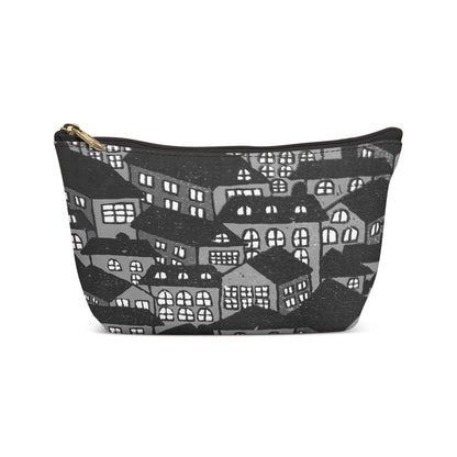 Houses Handmade Linocut Makeup Bag