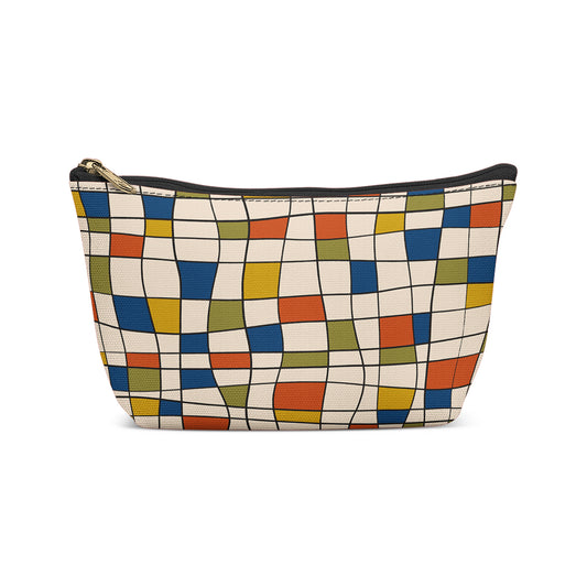 Swirl Bauhaus Pattern Makeup Bag