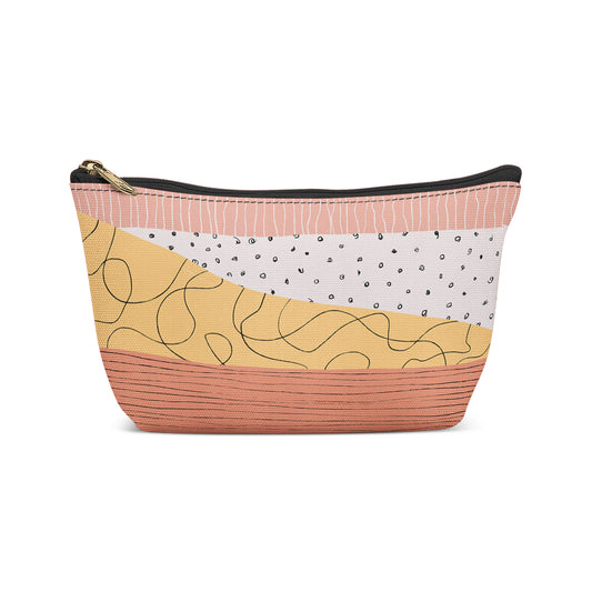 Hand Painted Pattern Makeup Bag