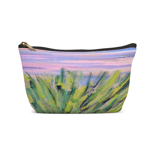 Painted Botanical Art Makeup Bag