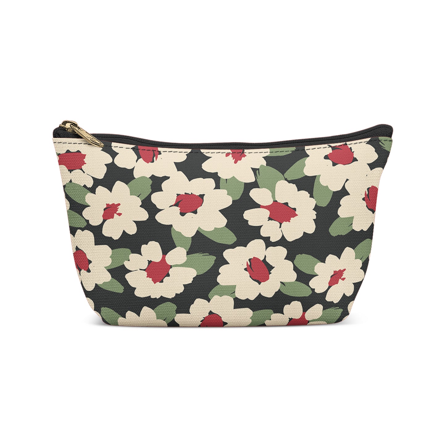 Retro Floral Art Makeup Bag