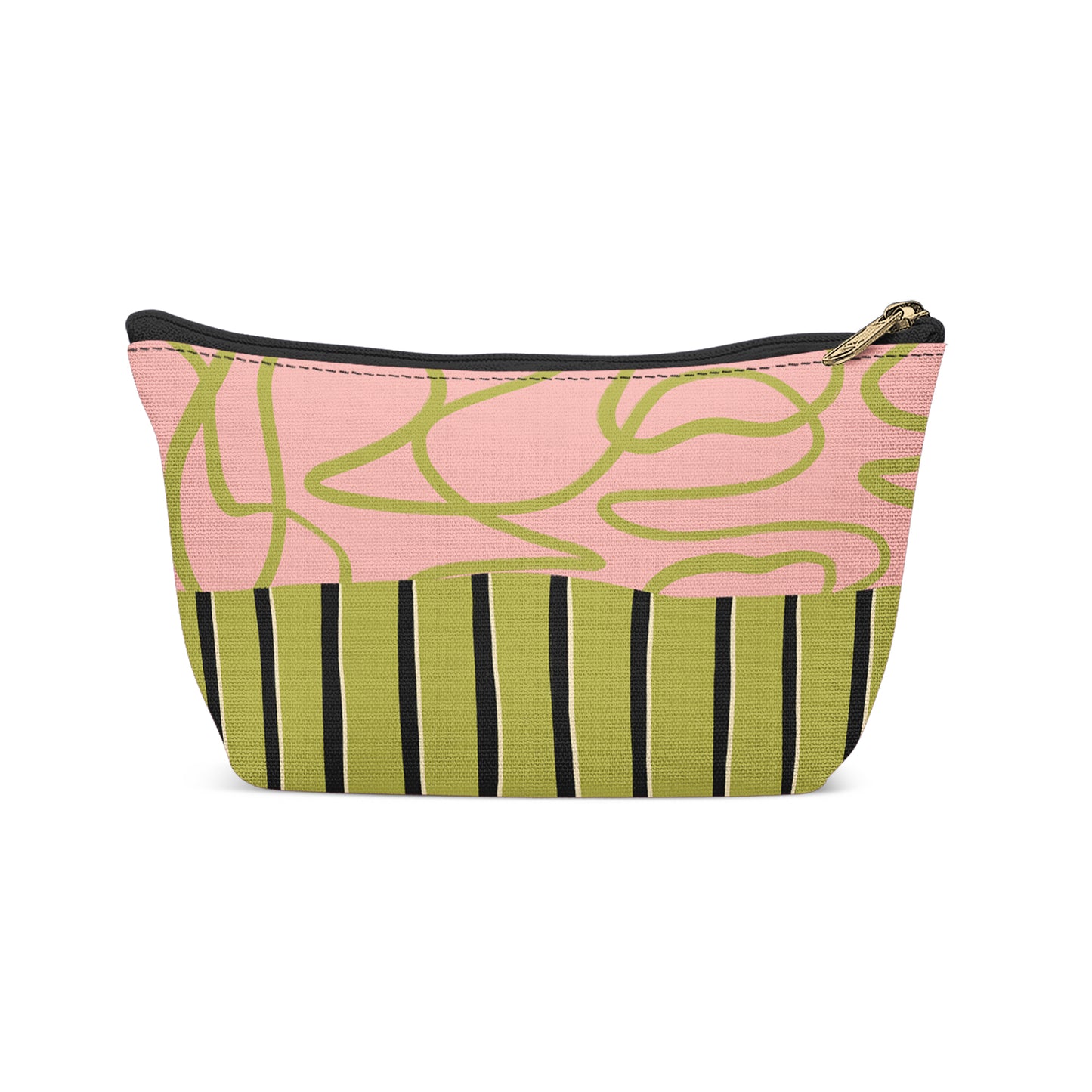 Green Pink Modern Style Makeup Bag