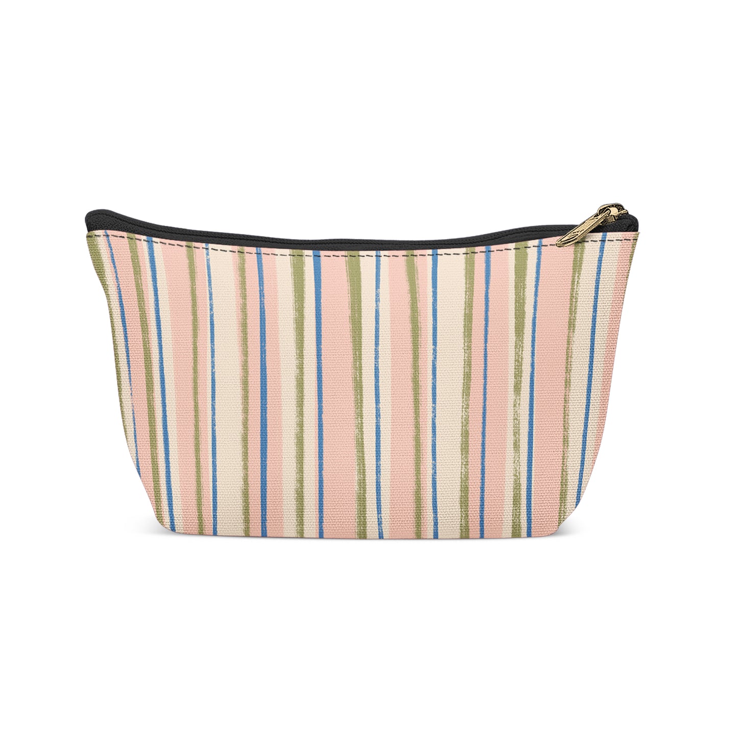 Retro Colorful Striped Makeup Bag