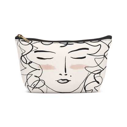 Woman Face Ladies Makeup Bag