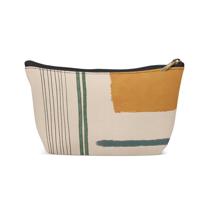 Modern Minimalist Beige Makeup Bag