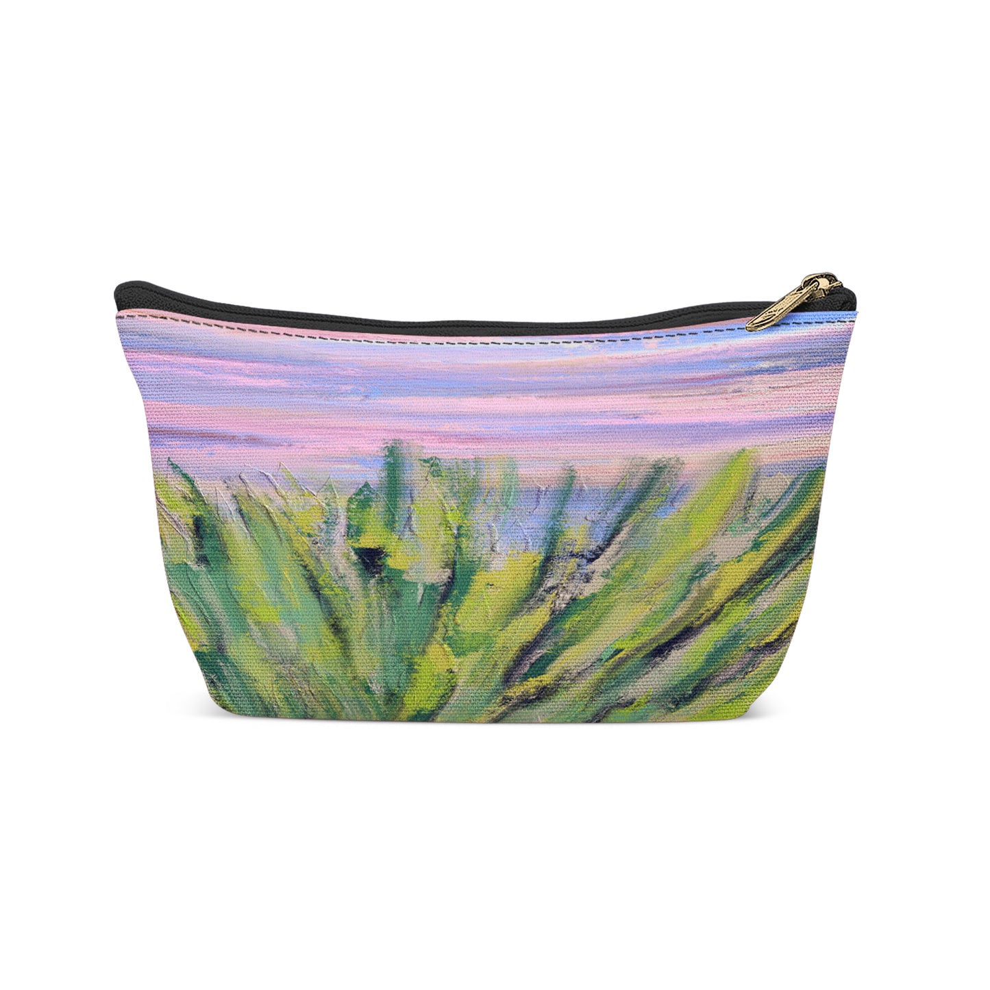 Painted Botanical Art Makeup Bag