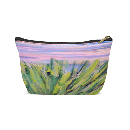 Painted Botanical Art Makeup Bag