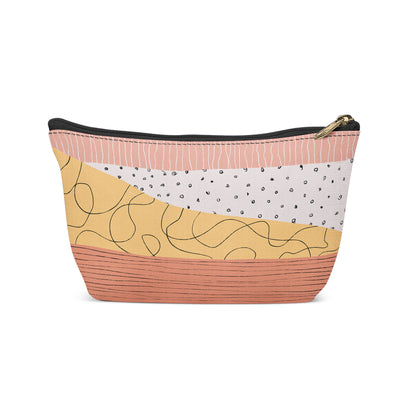 Hand Painted Pattern Makeup Bag