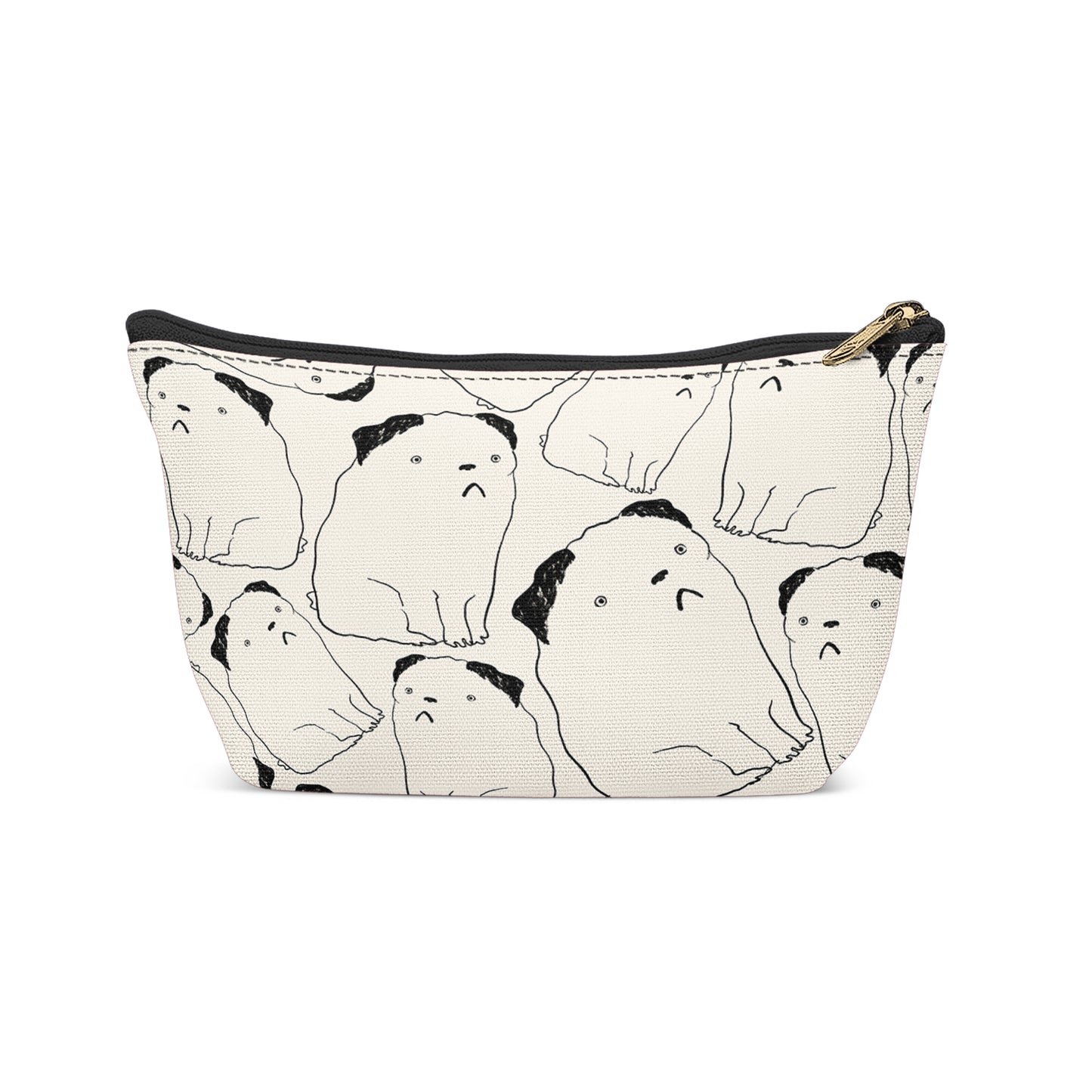 Funny Pug Dog Pattern Makeup Bag