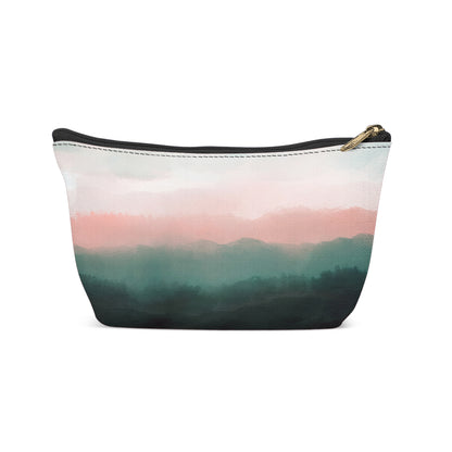 Farmland Sunset Painted Landscape Makeup Bag