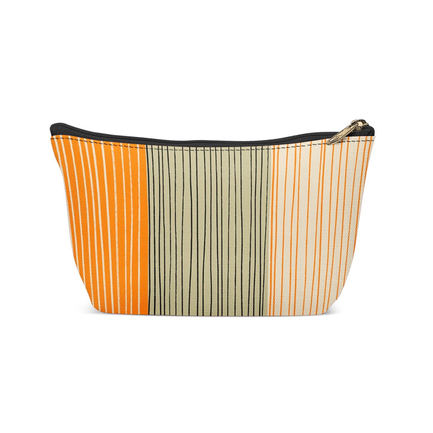 Classic Modern Striped Pattern Makeup Bag