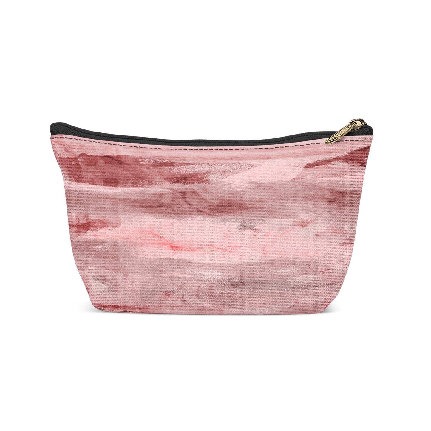 Pink Abstract Scenery Makeup Bag
