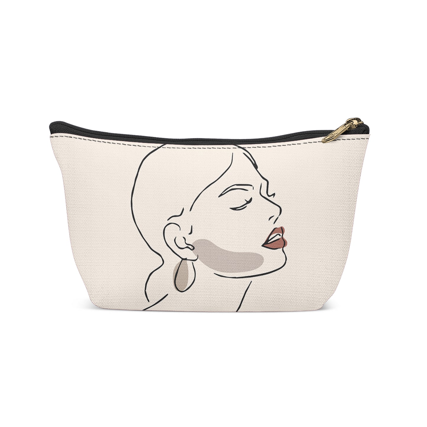 Line Art Woman Fashion Makeup Bag