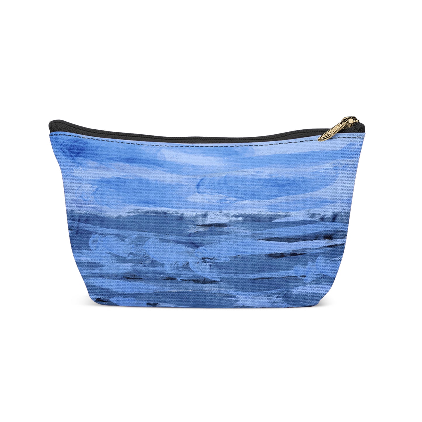Painted Blue Sea Makeup Bag