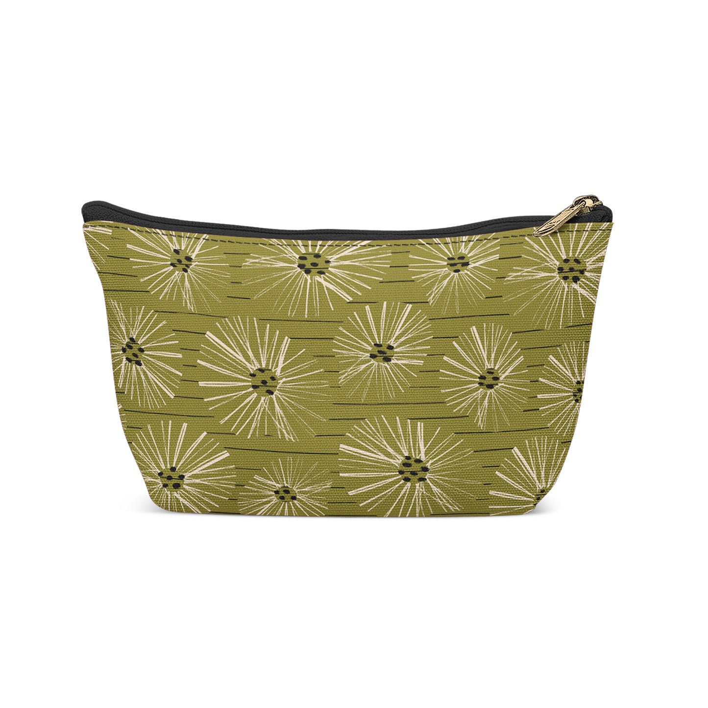 Green Abstract Nature Makeup Bag