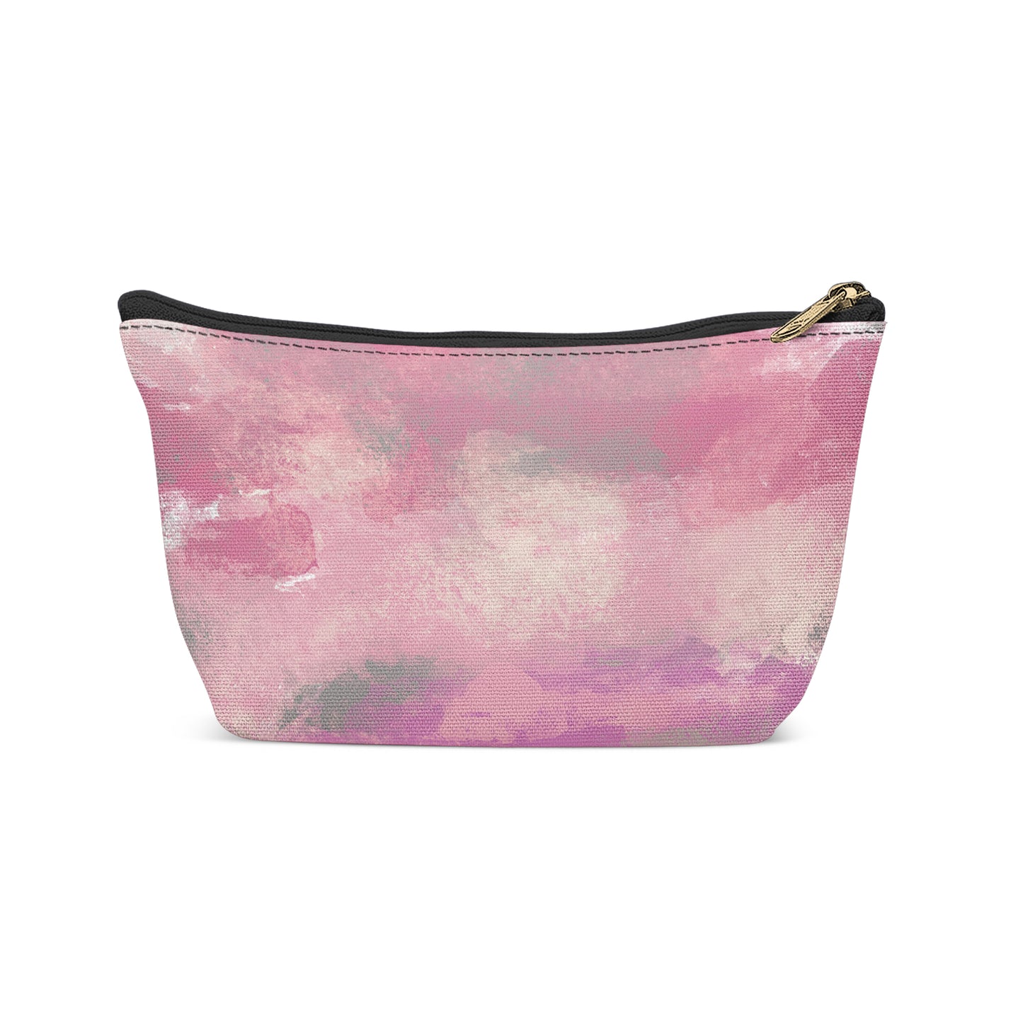 Pink Painted Abstract Makeup Bag