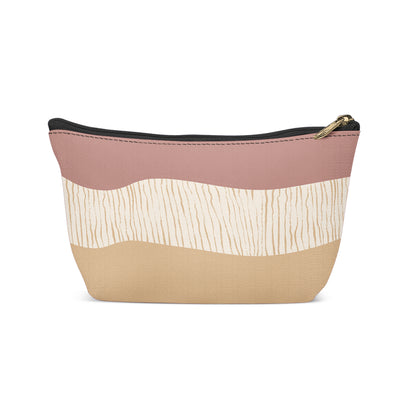 Painting Beige Art Makeup Bag