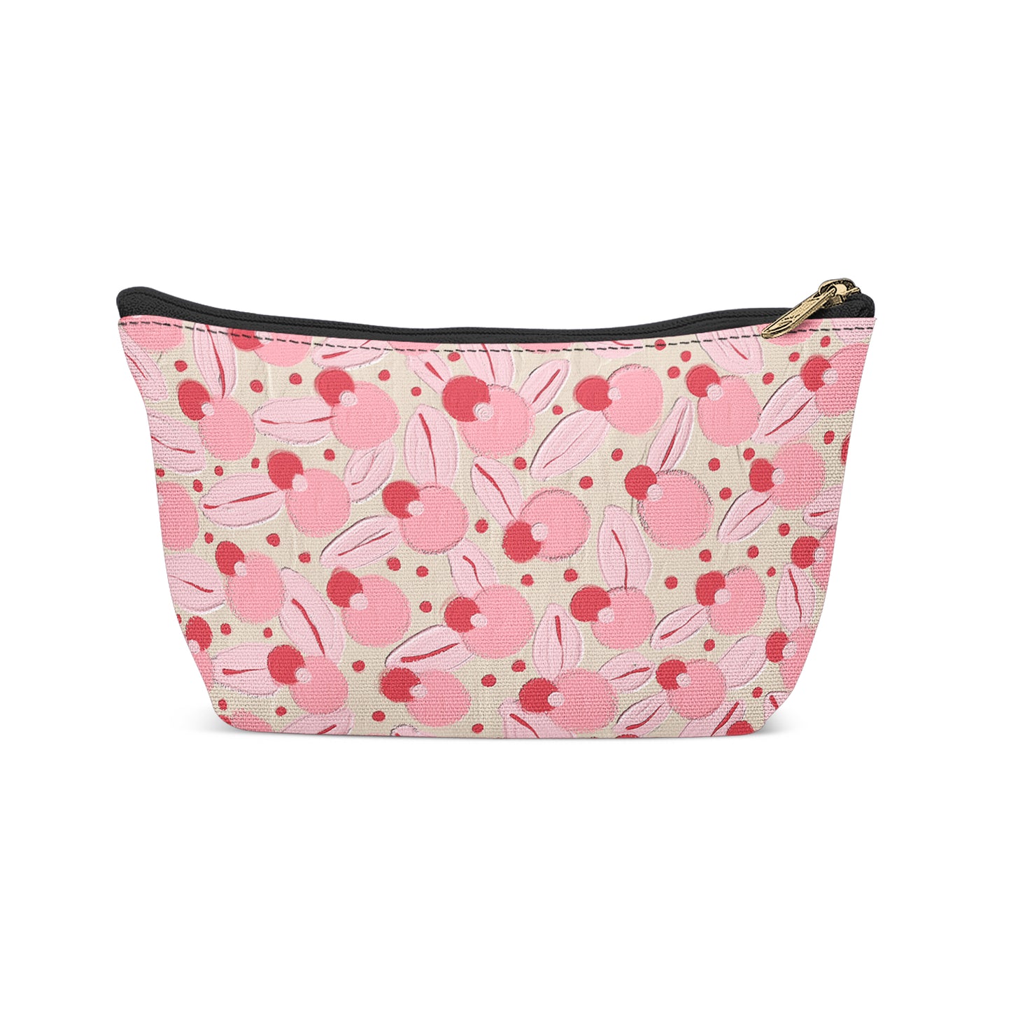 Pink Spots Pattern Makeup Bag