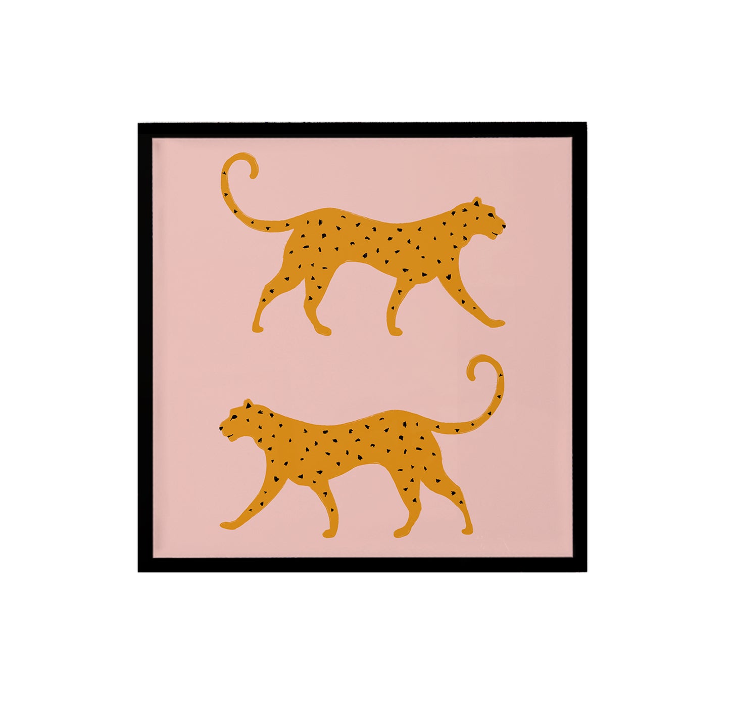 Leopards Square Art Print