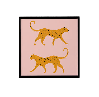 Leopards Square Art Print