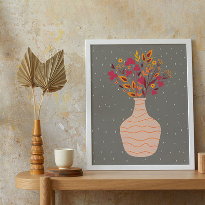 Wall Art Bouquet Illustration Print