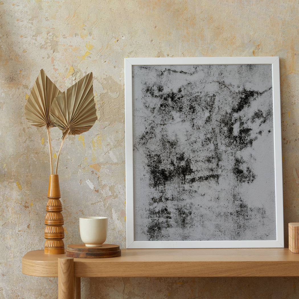 Monochrome Abstract Painting - Giclee Art Print