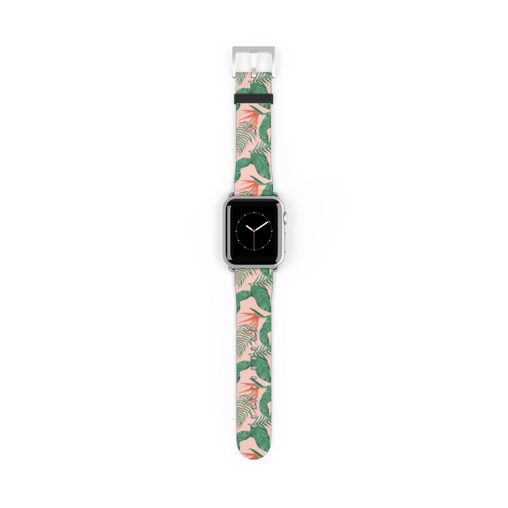 Pink Tropical Watch Band