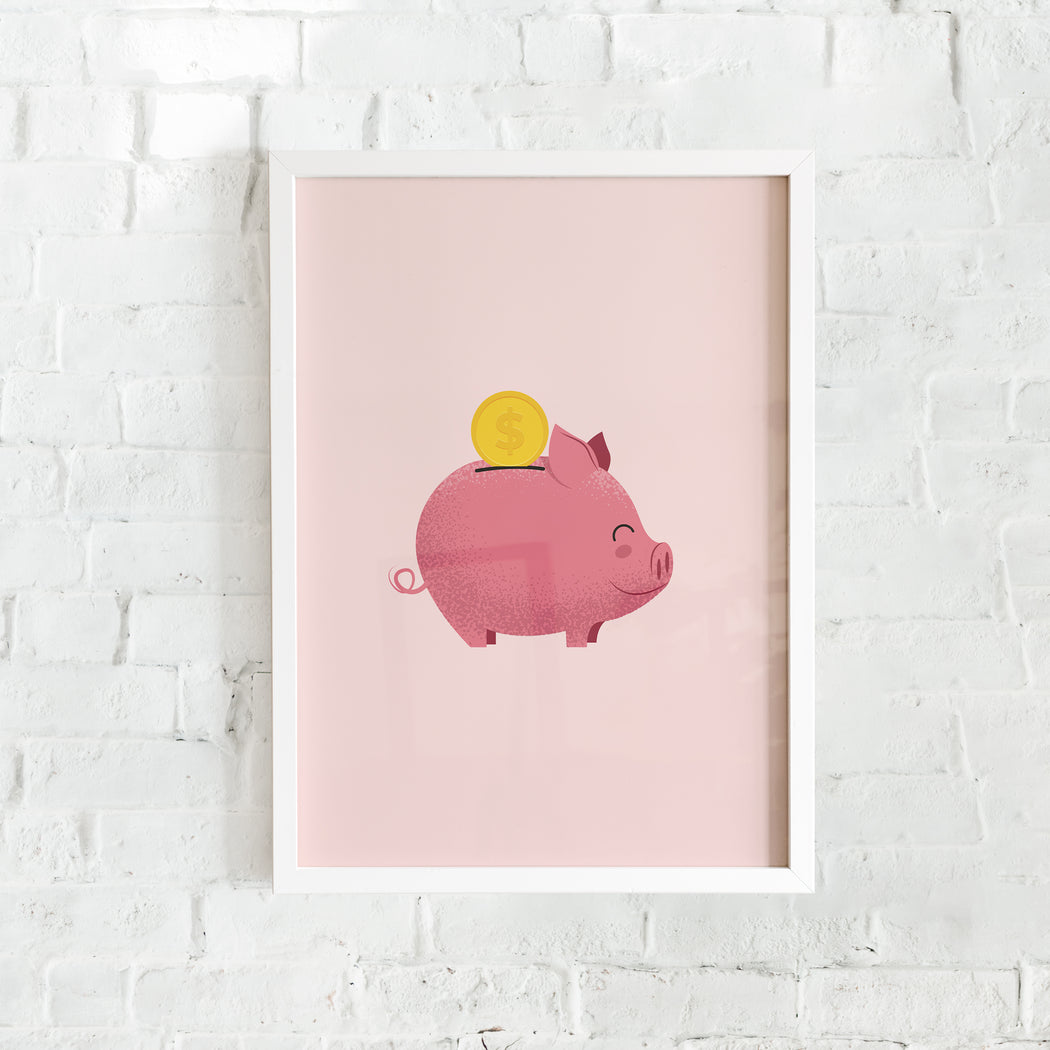 Piggy Bank Poster | Shop posters and Art prints Online! — HypeSheriff US