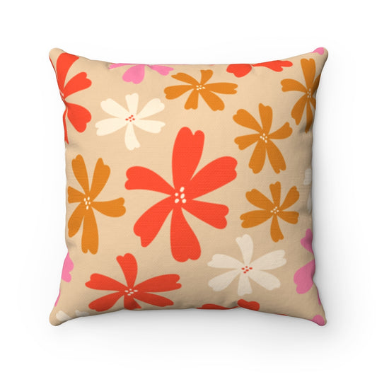 60s Floral Pillow