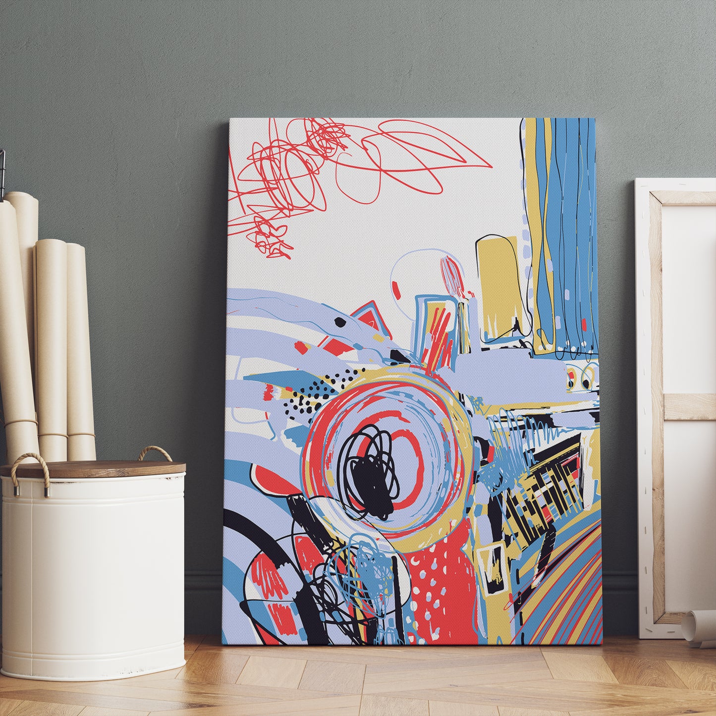 Abstract Painting Canvas Print