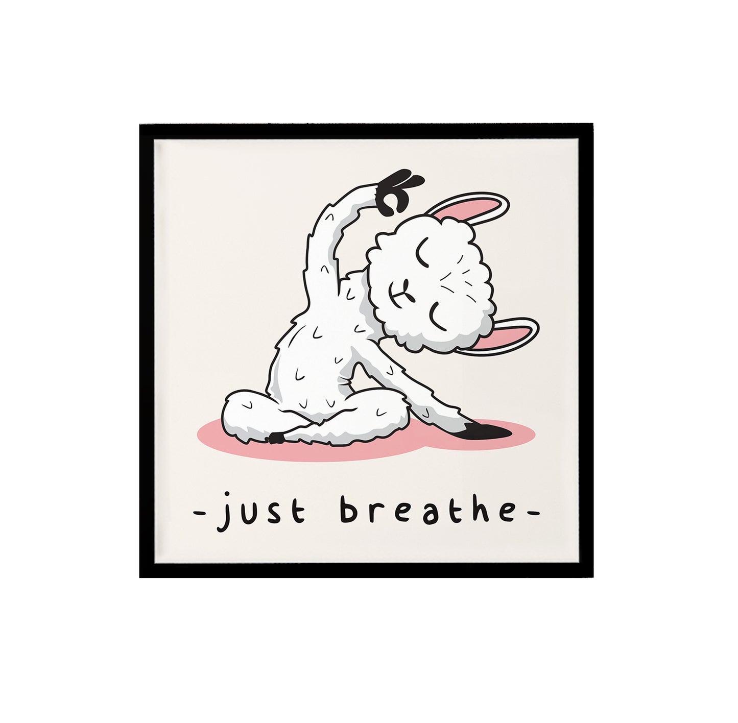 Just Breathe Alpaca Print