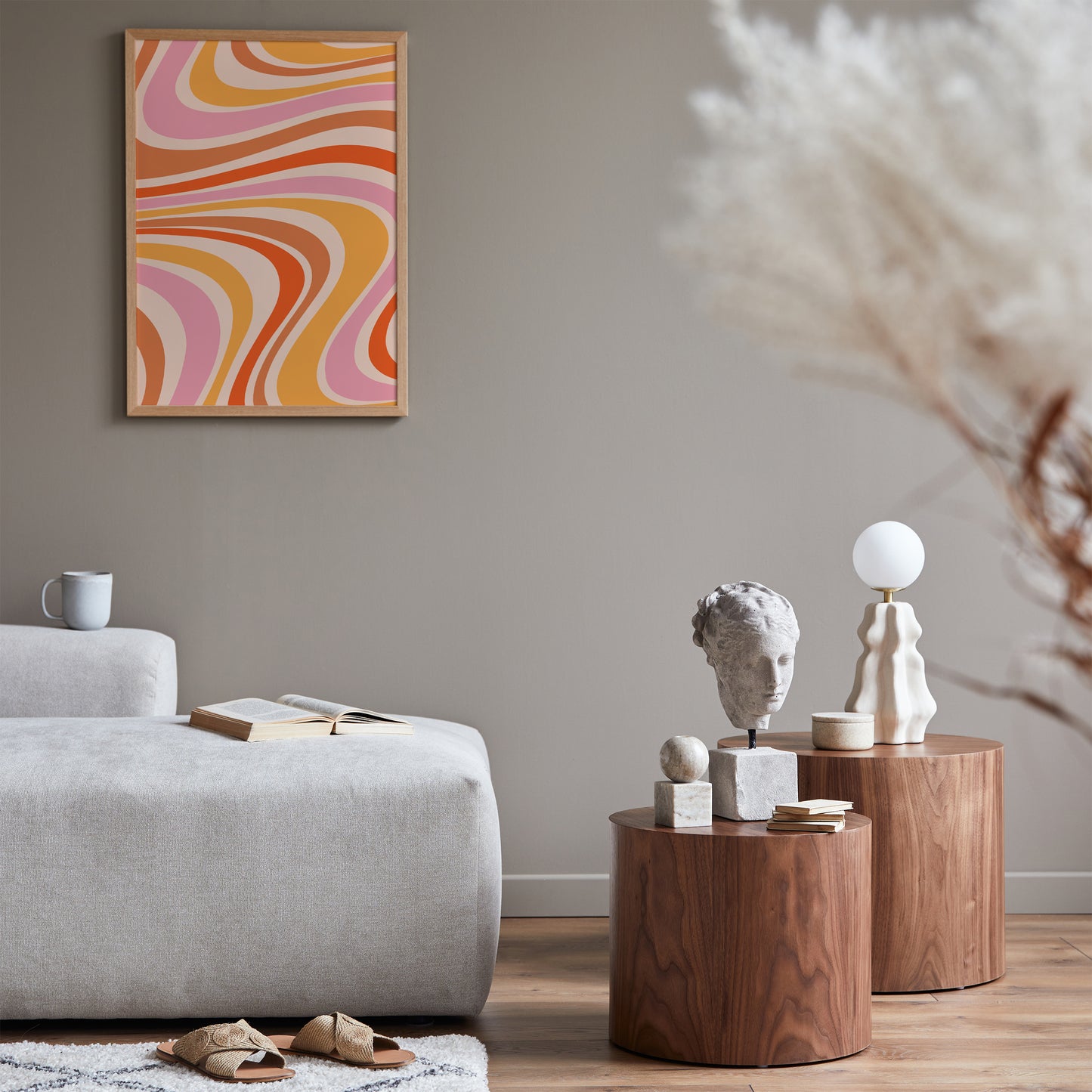 Cozy Seventies Abstract Poster